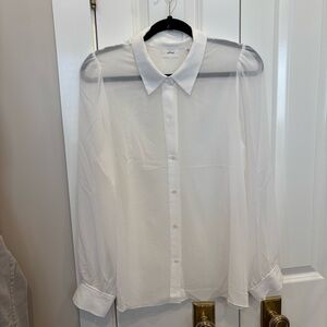 Wilfred Sheer Button Down Shirt